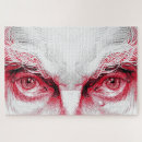 Suche nach rote augen puzzle Abstrakt