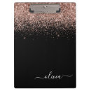Suche nach rosa glitzer klemmbrett Monogramm