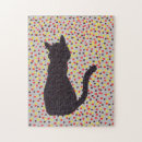Suche nach katzen silhouette puzzle Gelb