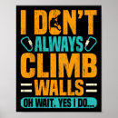 Suche nach lustiges klettern poster Wanderer