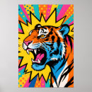 Suche nach wilder tiger poster Farbenfroh