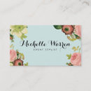 Suche nach blaues blumen visitenkarten Vintag