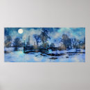 Suche nach winternacht poster Aquarell