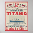 Suche nach white star line poster Titanic