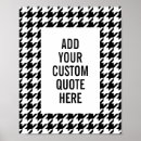 Suche nach hahnentrittmuster poster Schwarz weiß