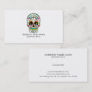 Suche nach zuckerschädel visitenkarten Bunt