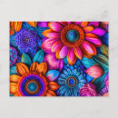Suche nach blumenmuster für postkarten Hippie