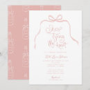 Suche nach pink bow wedding einladungen Gezeichnet