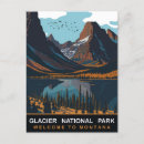 Suche nach glacier national park postkarten Vintag