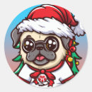Suche nach mops aufkleber Weihnachtsmannmütze