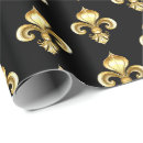 Suche nach fleur de lis geschenkpapier Gold
