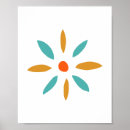 Suche nach orange blume poster Abstrakt