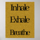 Suche nach atmen sie aus poster Typografie