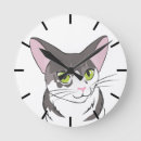 Suche nach graue katze wanduhren Haustiere