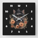 Suche nach schwarze katze wanduhren Schwarzkatze