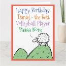 Suche nach volleyball geburtstag karten Cartoon