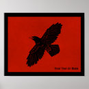 Suche nach roter vogel poster Schwarz
