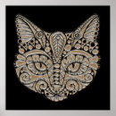 Suche nach vintage katze poster Gold