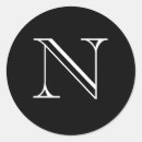 Suche nach monogramm n aufkleber Schwarz