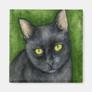 Suche nach der schwarzen katze magnete Miezekatze