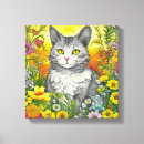 Suche nach niedliche katze leinwandbilder Blume