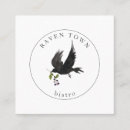 Suche nach krähe visitenkarten Rabe