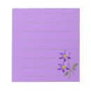 Suche nach lila blume notizblock Einkaufsliste