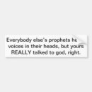 Suche nach prophet autoaufkleber Atheismus