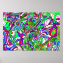 Suche nach chaos kunst poster Blau