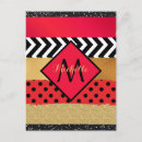 Suche nach zickzack muster postkarten Gold