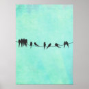 Suche nach draht poster Vögel