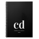 Suche nach monogrammed kleine notizbücher Black