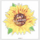 Suche nach gelbe sonnenblume aufkleber Sommerhochzeit