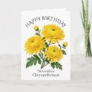 Suche nach chrysanthemen karten November