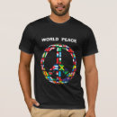 Suche nach weltfrieden tshirts Friedenszeichen