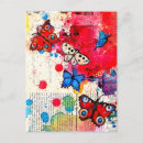 Suche nach vintage butterfly postkarten Aquarell