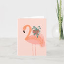 Suche nach rosa flamingo kleine grußkarten Tropisch