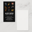 Suche nach musikinstrument visitenkarten Orchester