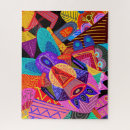 Suche nach abstrakte formen puzzle Bunt