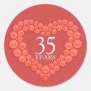 Suche nach für 35 hochzeitstag aufkleber Fünfunddreißig