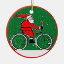 Suche nach radfahrer ornamente Weihnachtsmann