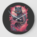 Suche nach samurai poster wanduhren Katze