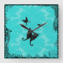 Suche nach blaue schmetterlinge wanduhren Vintag