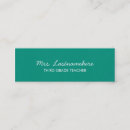Suche nach teacher visitenkarten Modern