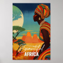 Suche nach vintage afrikanische kunst poster Aquarell