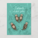 Suche nach otter in der liebe postkarten Niedlich