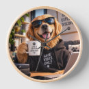 Suche nach lustige hunde wanduhren Hundeliebhaber