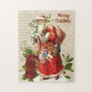 Suche nach vintage santa claus puzzle Weihnachtsdekoration