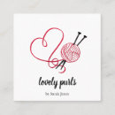 Suche nach stricken visitenkarten Liebe