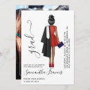 Suche nach black and white graduation einladungen Graduierungspartei